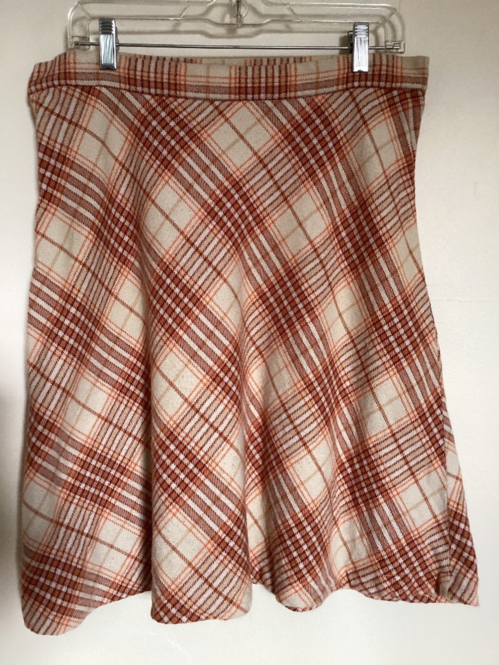 Patagonia Water Girl Women Flannel A-Line Skirt Plaid Size M/L (tag missing)